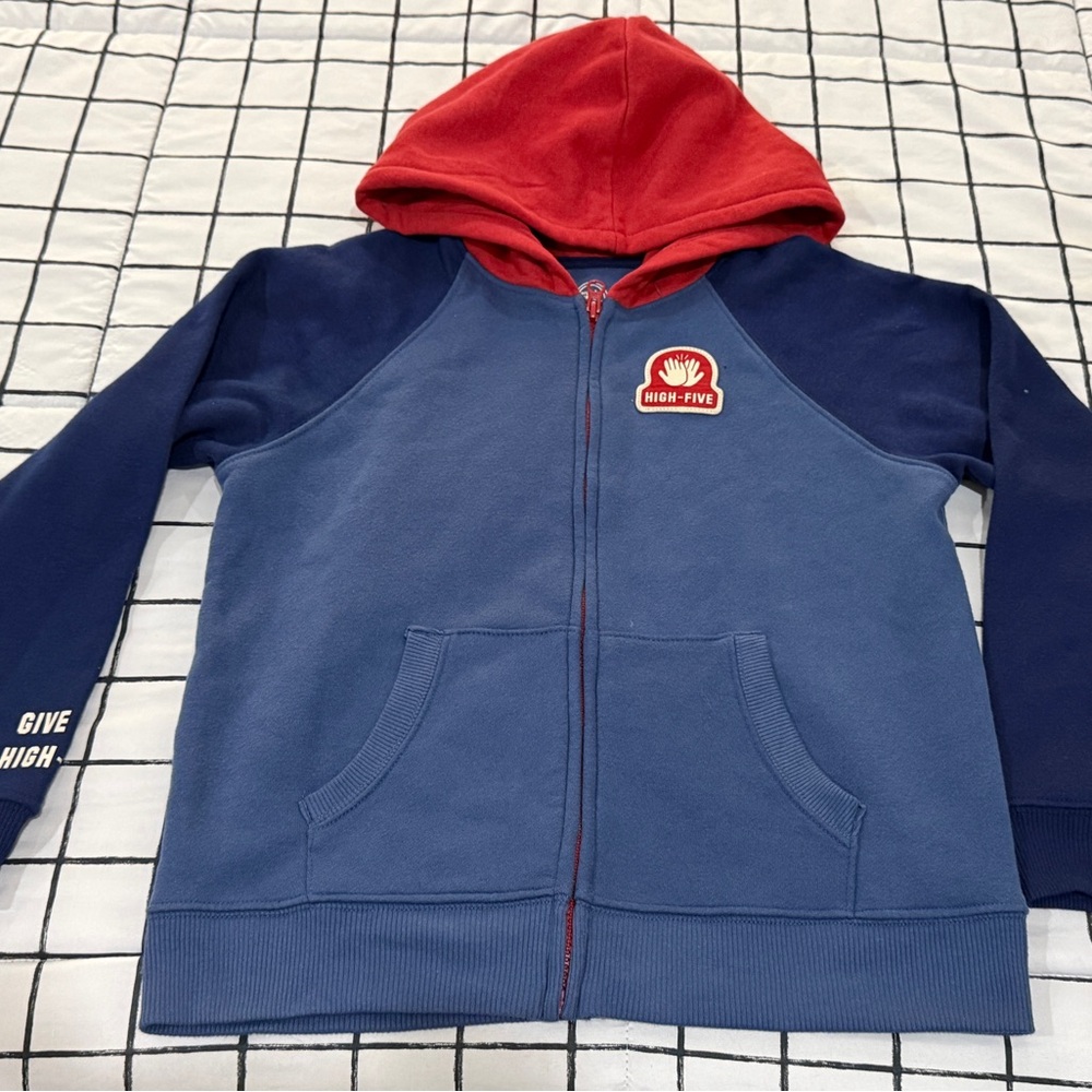 High-Five Kids' Red and Blue Hoodie
